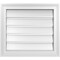 Ekena Millwork Vertical Surface Mount PVC Gable Vent: Functional, w/ 2"W x 1-1/2"P Brickmould Frame, 20"W x 18"H GVPVE20X1802SF - alternate 1